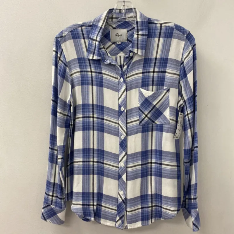 RAILS WOMEN'S BLOUSE/SHIRT navy white blue S sold by The Comeback