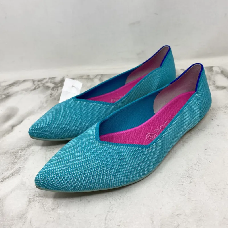 ROTHYS WOMEN'S FLATS aqua 10 sold by The Comeback