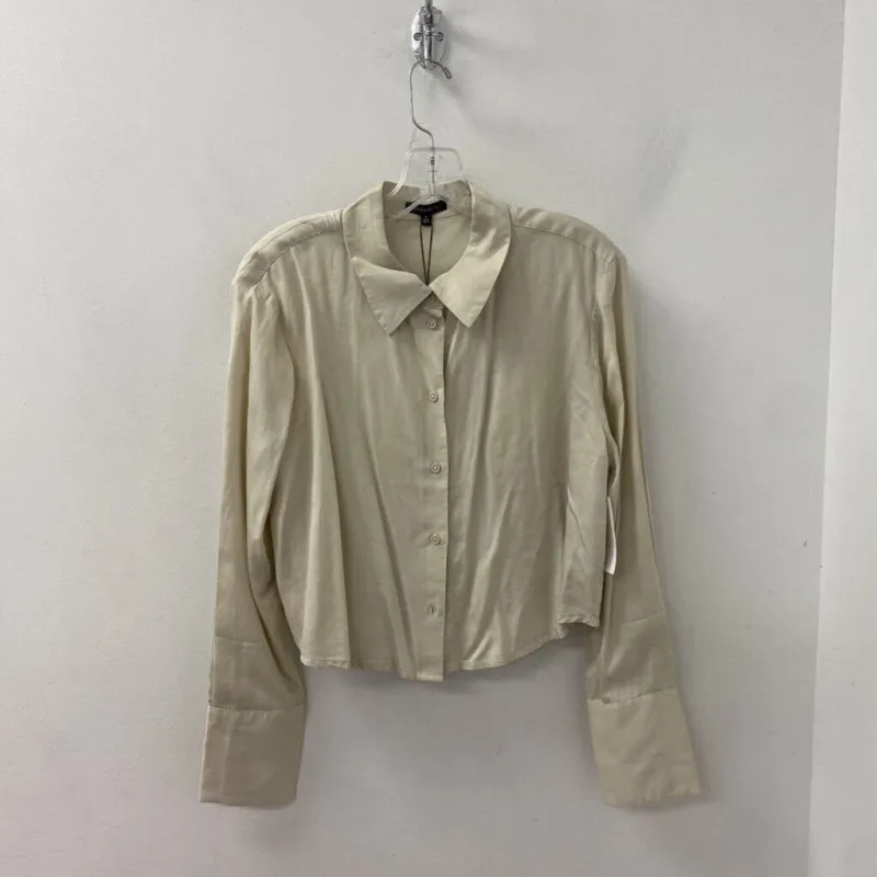 DYNAMITE WOMEN'S BLOUSE/SHIRT beige M made by Dynamite