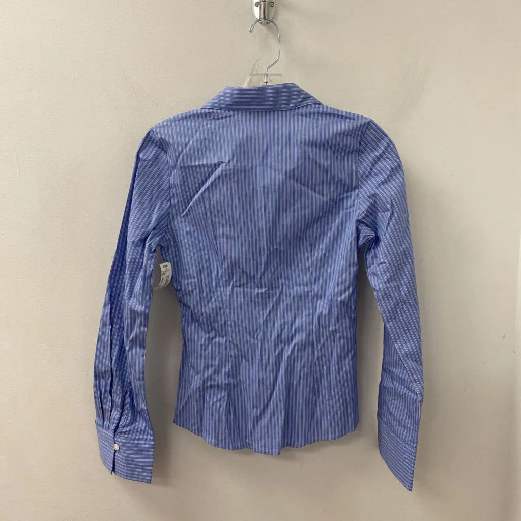H&M WOMEN'S BLOUSE/SHIRT blue white XS sold by The Comeback product image thumbnail 2