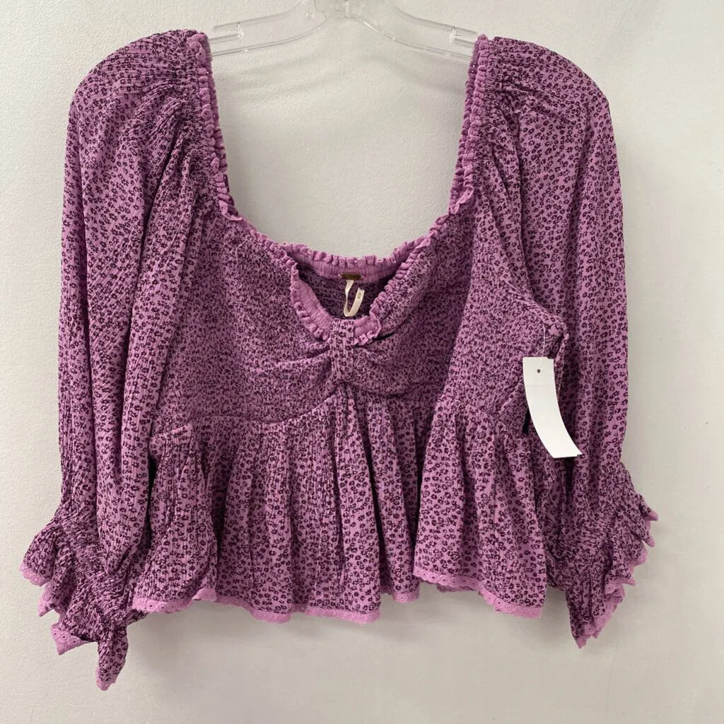 FREE PEOPLE WOMEN'S BLOUSE/SHIRT pink brown M sold by The Comeback