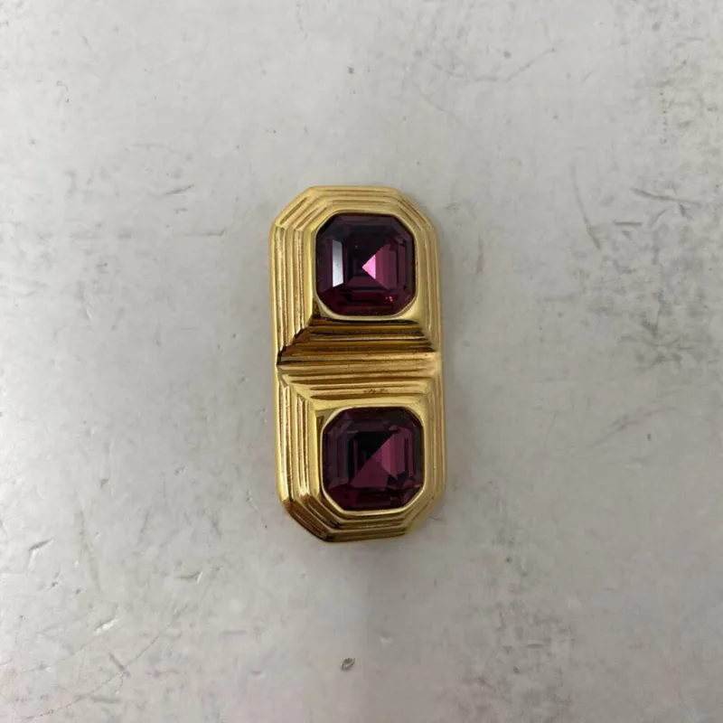 SWAROVSKI WOMEN'S BROOCH gold purple made by Swarovski
