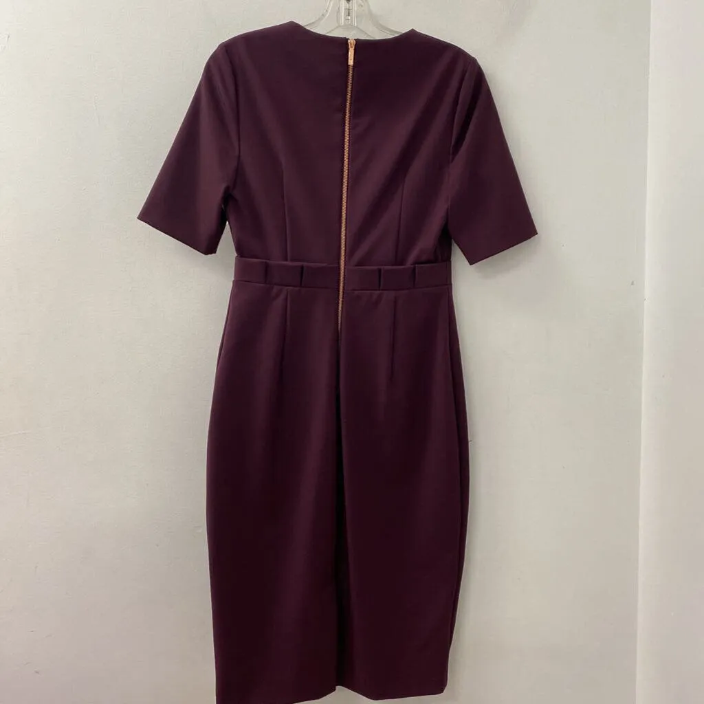 TED BAKER WOMEN'S DRESS burgundy 6/2 sold by The Comeback product image thumbnail 2