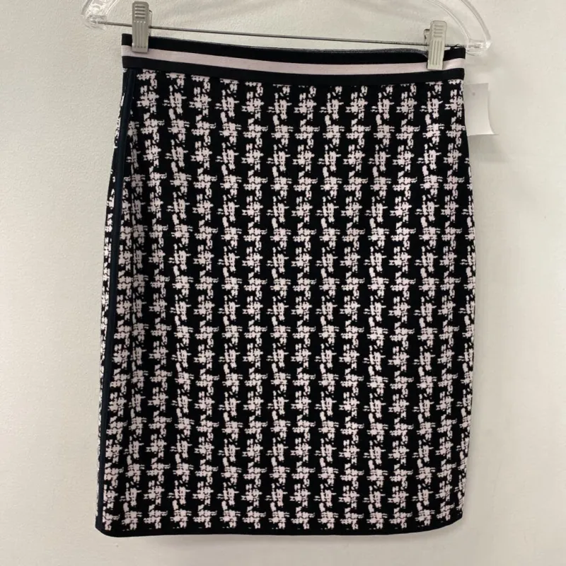 MARC CAIN WOMEN'S SKIRT black paink houndstooth S made by MARC CAIN