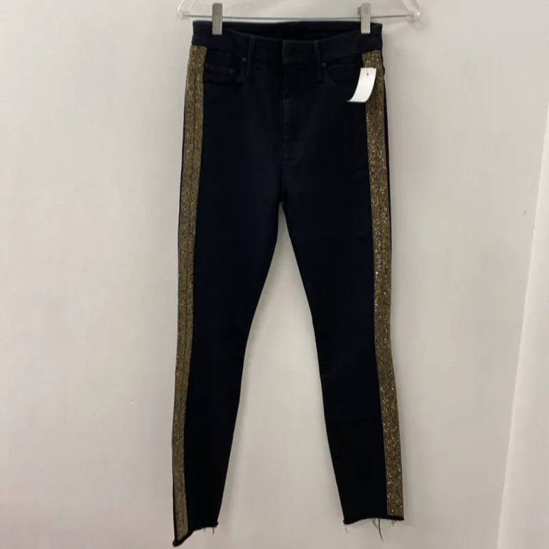 MOTHER WOMEN'S JEANS black gold S/26 made by MOTHER