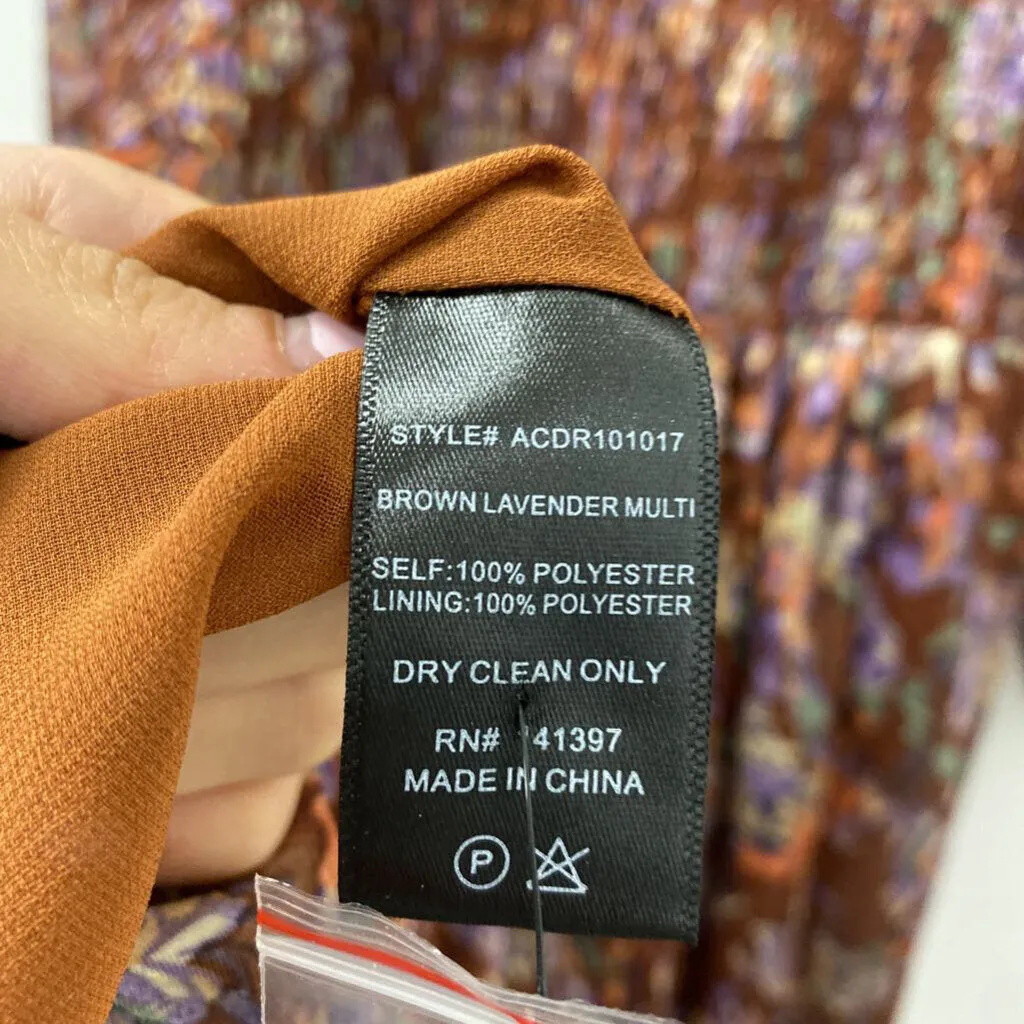 ASTR WOMEN'S DRESS brown purple multi XS sold by The Comeback product image thumbnail 3