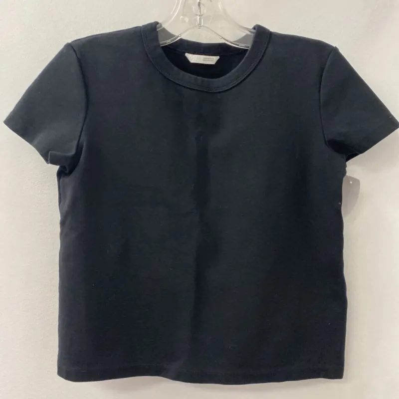 ZARA WOMEN'S T-SHIRT black XS made by Zara
