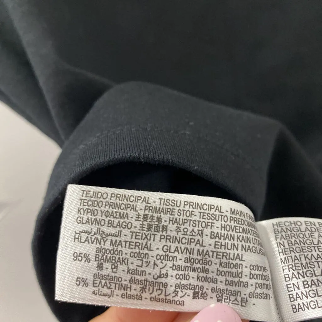 ZARA WOMEN'S T-SHIRT black XS sold by The Comeback product image thumbnail 3
