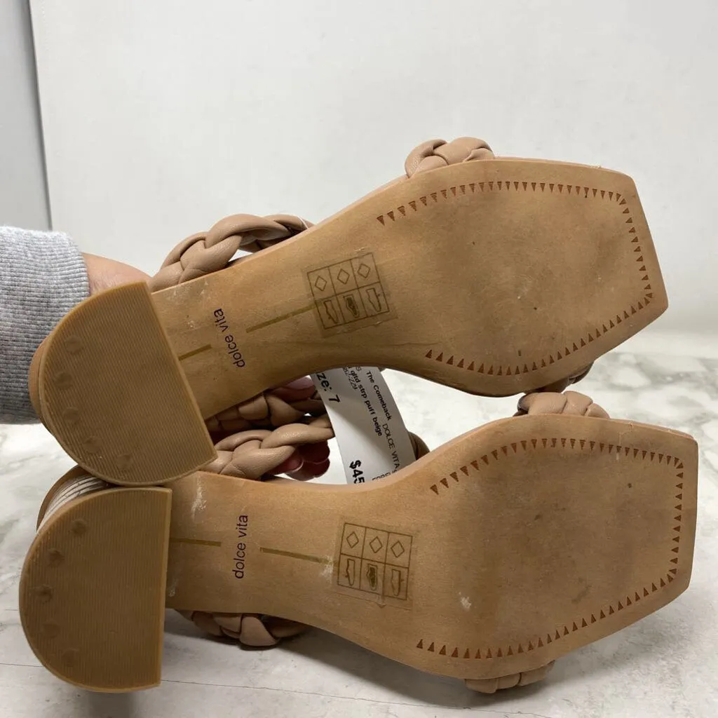 DOLCE VITA WOMEN'S HEELS beige 7 sold by The Comeback product image thumbnail 4