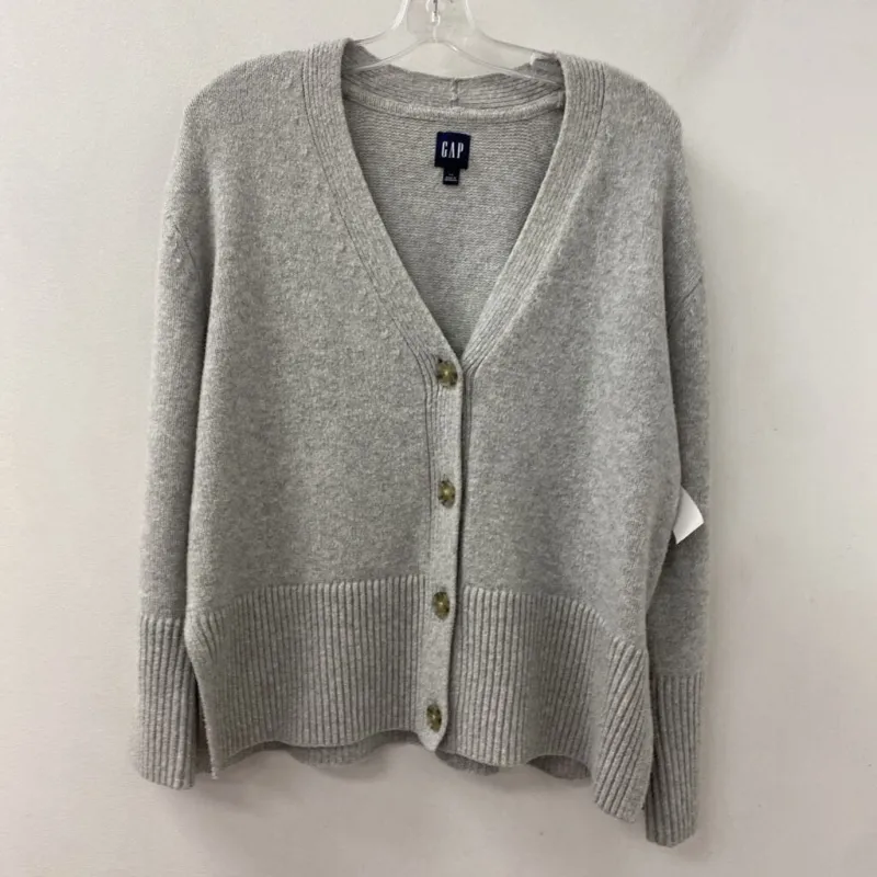GAP WOMEN'S CARDIGAN grey heather XS made by GAP