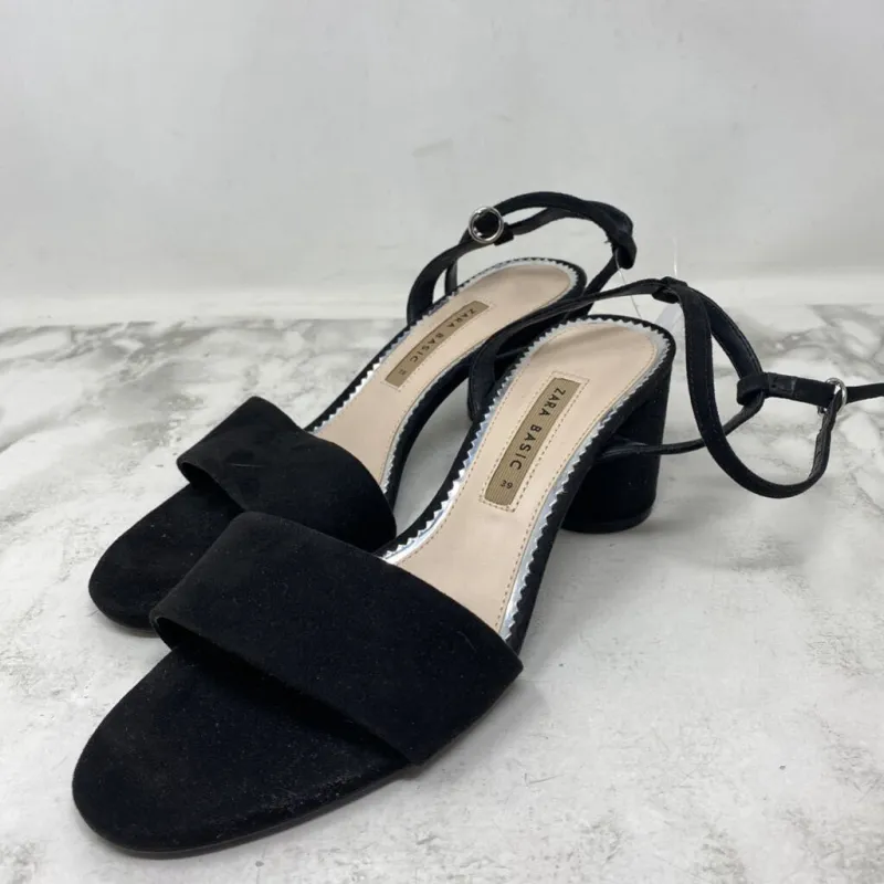 ZARA WOMEN'S HEELS black 39 made by Zara