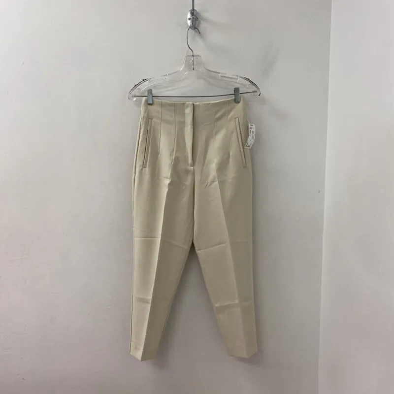 ZARA WOMEN'S PANTS eige S made by Zara