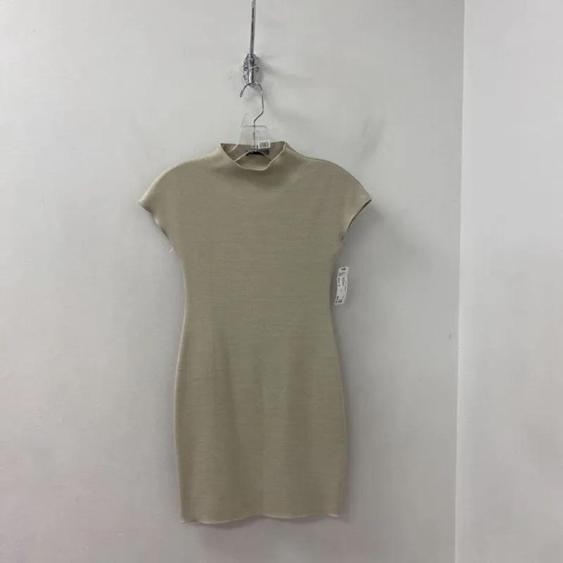 ZARA WOMEN'S DRESS beige S made by Zara
