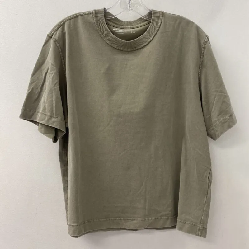 ABERCROMBIE & FITCH WOMEN'S TOP light brown S made by Abercrombie & Fitch