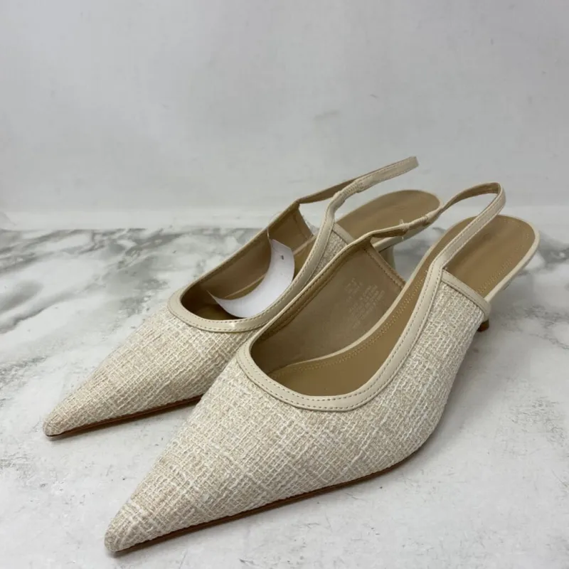 H&M WOMEN'S HEELS cream beige 41 made by H&M