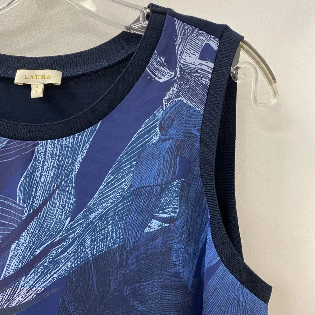 LAURA WOMEN'S TANK/CAMI blue tropical print L sold by The Comeback product image thumbnail 2