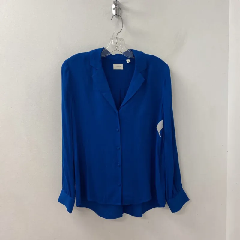 WILFRED WOMEN'S BLOUSE/SHIRT blue S made by Wilfred