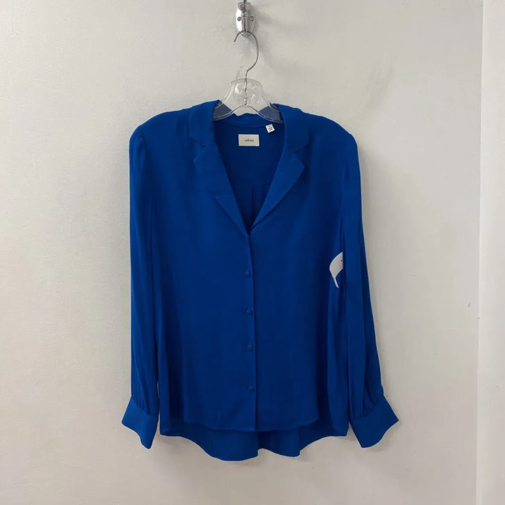 WILFRED WOMEN'S BLOUSE/SHIRT blue S sold by The Comeback