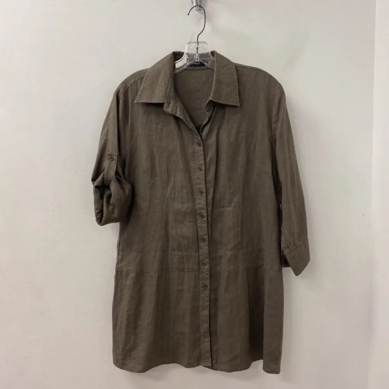 LILIBLEU WOMEN'S BLOUSE/SHIRT olive L made by The Comeback