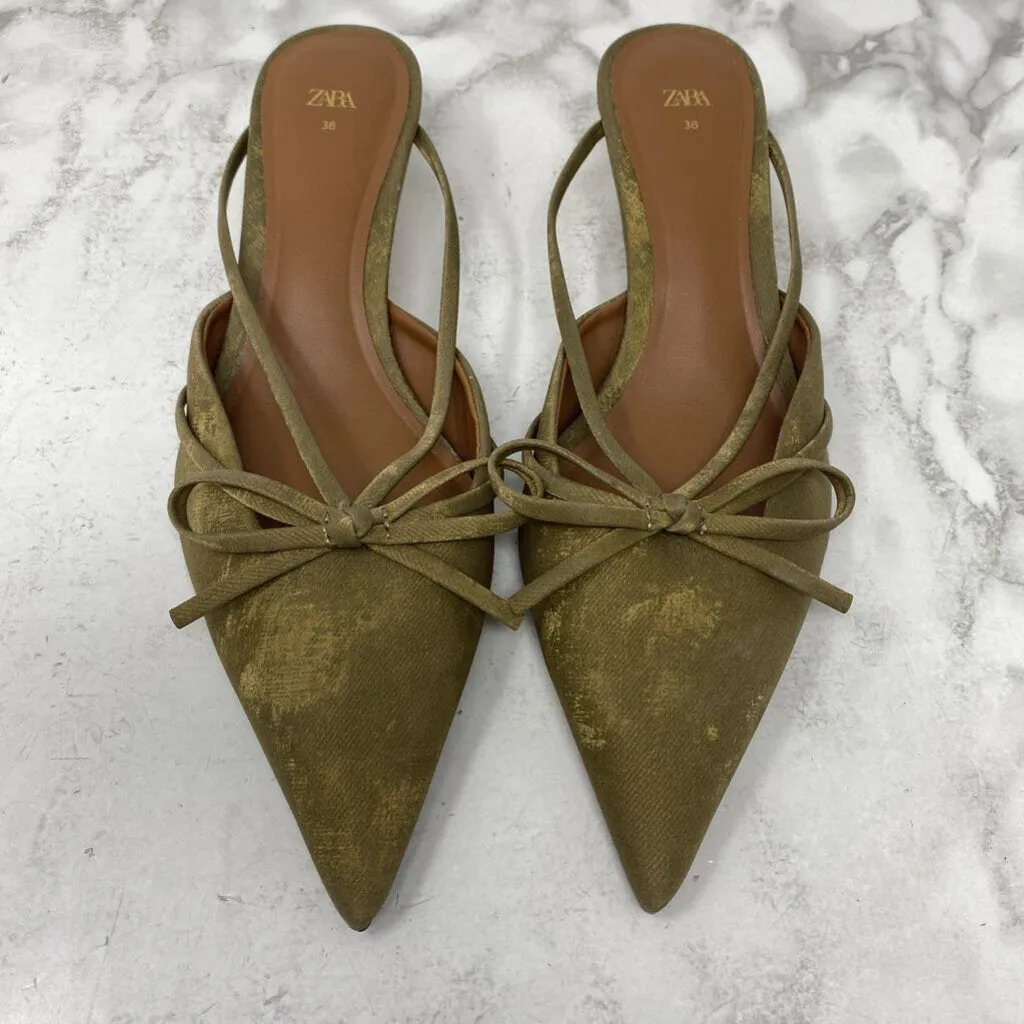 ZARA WOMEN'S HEELS olive 6 sold by The Comeback product image thumbnail 4