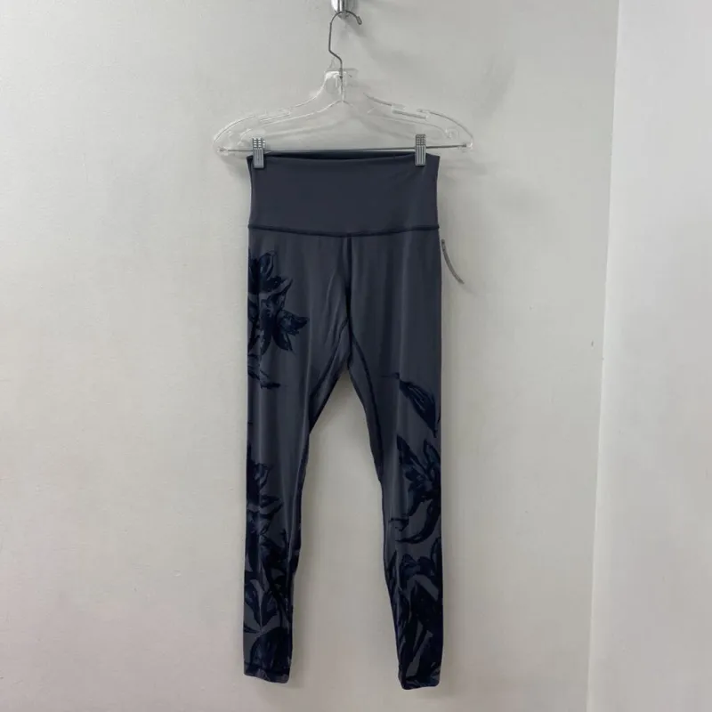 LULULEMON WOMEN'S ACTIVE BOTTOM grey blue floral 6 made by Lululemon
