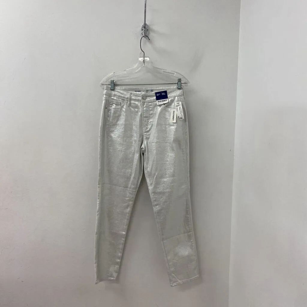 OLD NAVY WOMEN'S JEANS white silver 4 sold by The Comeback
