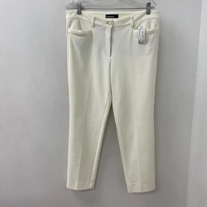 CAMBIO WOMEN'S PANTS white 12 made by Cambio
