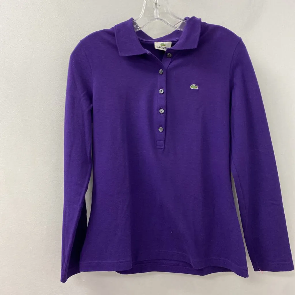LACOSTE WOMEN'S TOP purple 10/12/42 sold by The Comeback