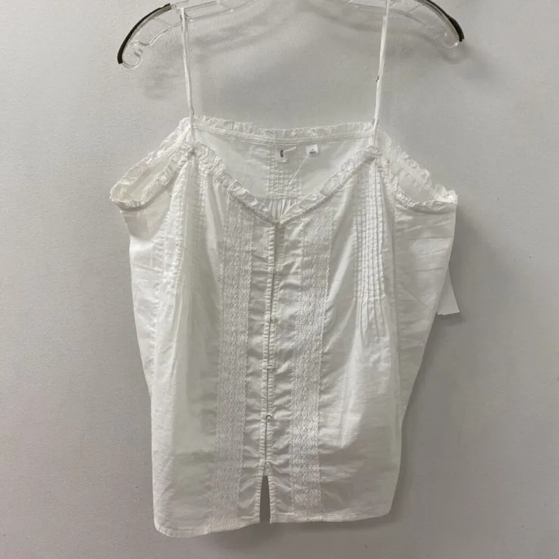 GAP WOMEN'S TANK/CAMI white L made by GAP
