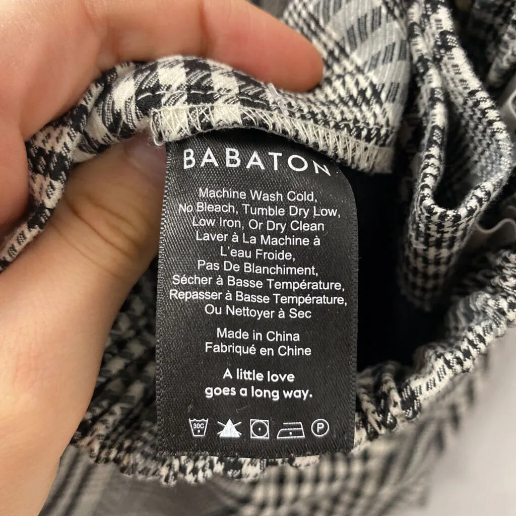 BABATON WOMEN'S PANTS white black plaid 2 sold by The Comeback product image thumbnail 4
