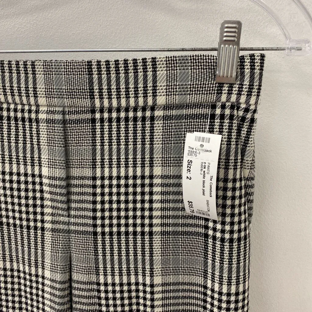 BABATON WOMEN'S PANTS white black plaid 2 sold by The Comeback product image thumbnail 2