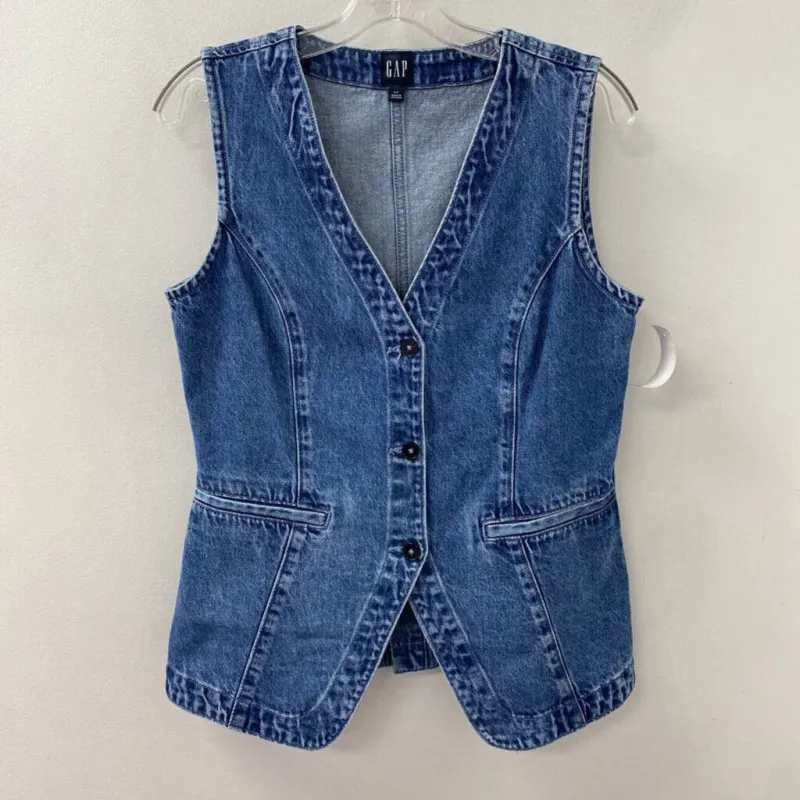 GAP WOMEN'S TOP denim S made by GAP