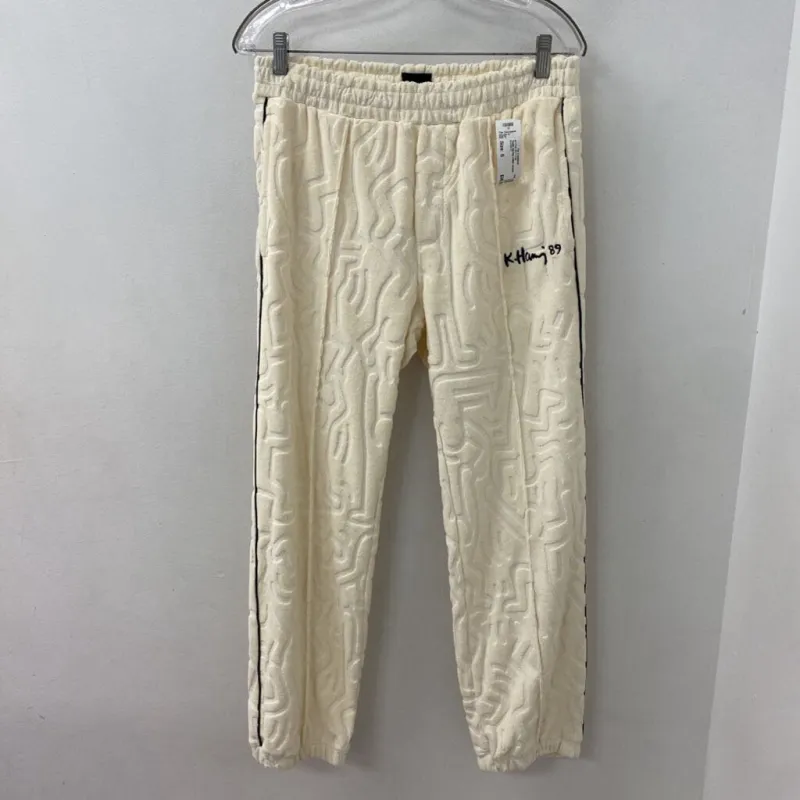H&M WOMEN'S ACTIVE BOTTOM cream black S made by H&M