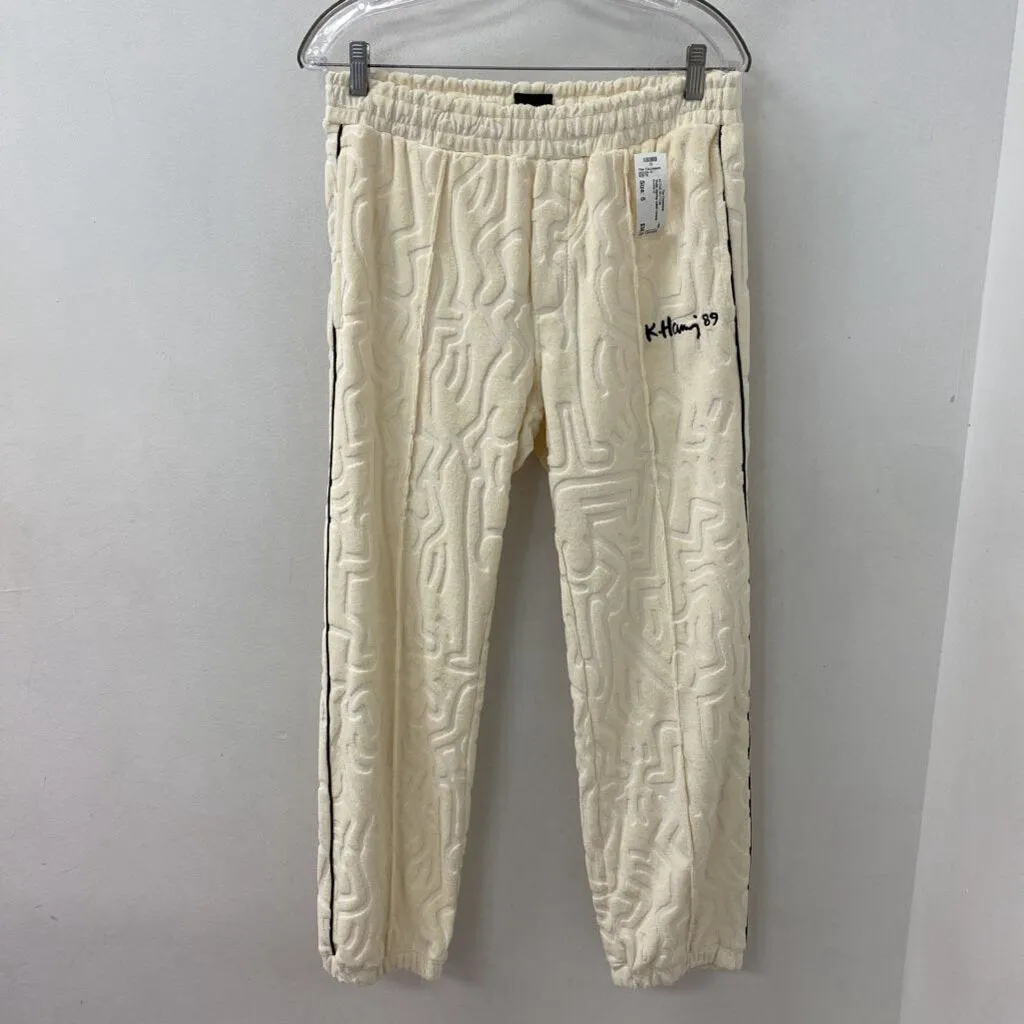 H&M WOMEN'S ACTIVE BOTTOM cream black S sold by The Comeback
