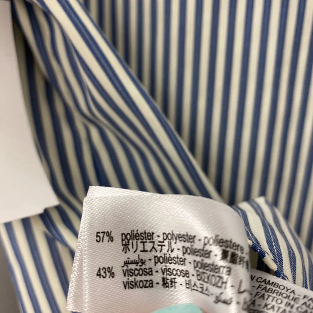 ZARA WOMEN'S BLOUSE/SHIRT blue cream M sold by The Comeback product image thumbnail 3