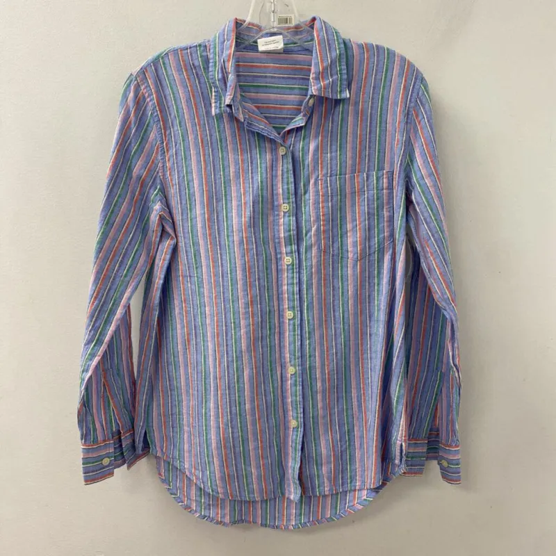 GAP WOMEN'S BLOUSE/SHIRT blue multi XS made by GAP