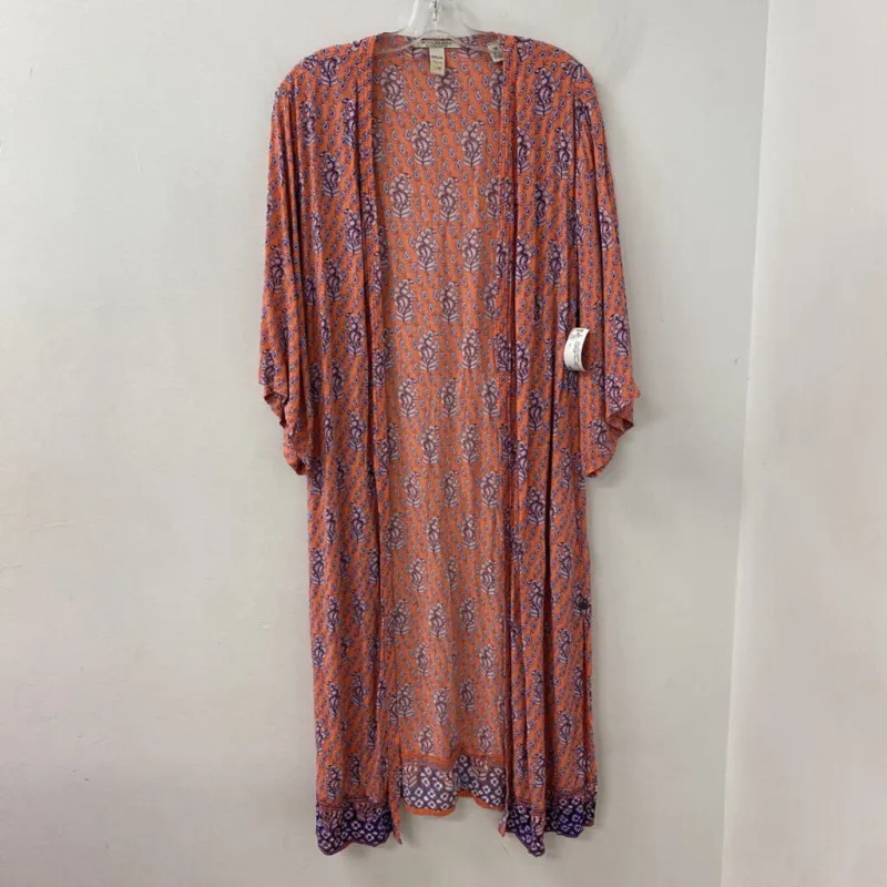 scotch & soda WOMEN'S KIMONO/DUSTER orange purple M made by Scotch & Soda