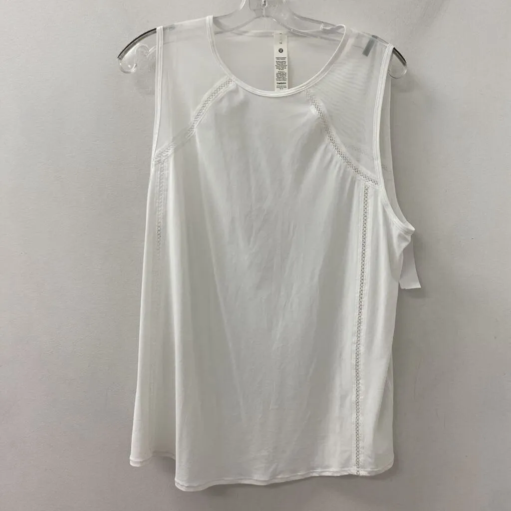 LULULEMON WOMEN'S ACTIVE TOP white 14 sold by The Comeback