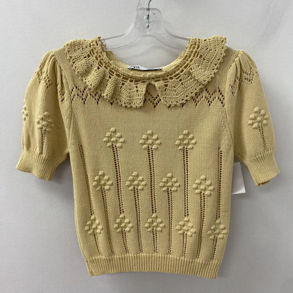 ZARA WOMEN'S SWEATER yellow S sold by The Comeback