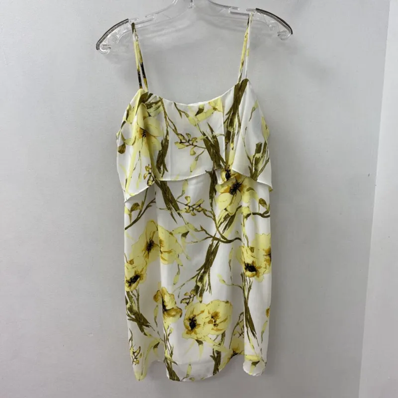DYNAMITE WOMEN'S DRESS white yellow L made by Dynamite