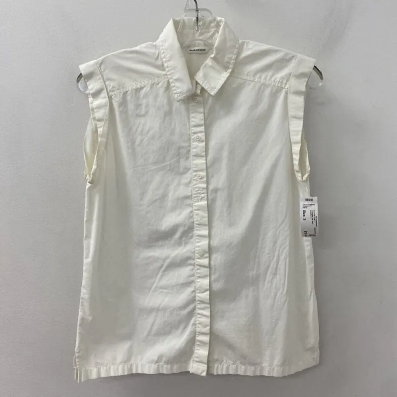 Club Monaco WOMEN'S BLOUSE/SHIRT ivory S made by Club Monaco