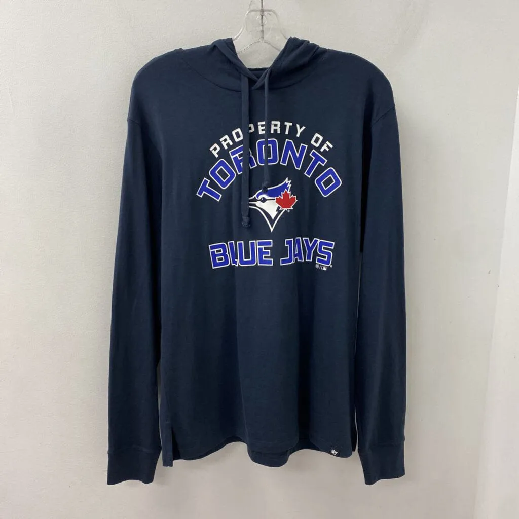 47 WOMEN'S TOP navy M sold by The Comeback