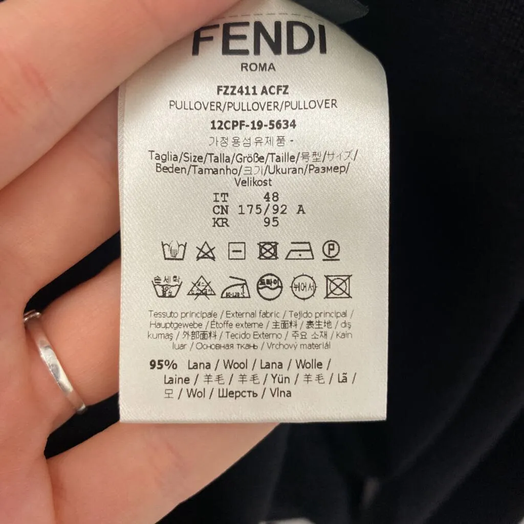 FENDI WOMEN'S SWEATER black white L/48 sold by The Comeback product image thumbnail 3