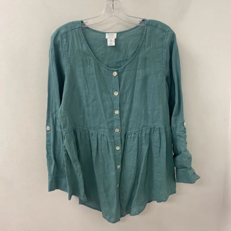 SIGRID OLSEN WOMEN'S BLOUSE/SHIRT green S made by Sigrid Olsen