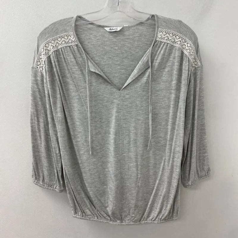 REITMANS WOMEN'S TOP grey white XS made by Reitmans