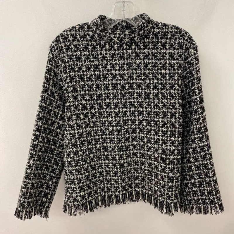 ZARA WOMEN'S TOP black white S made by Zara