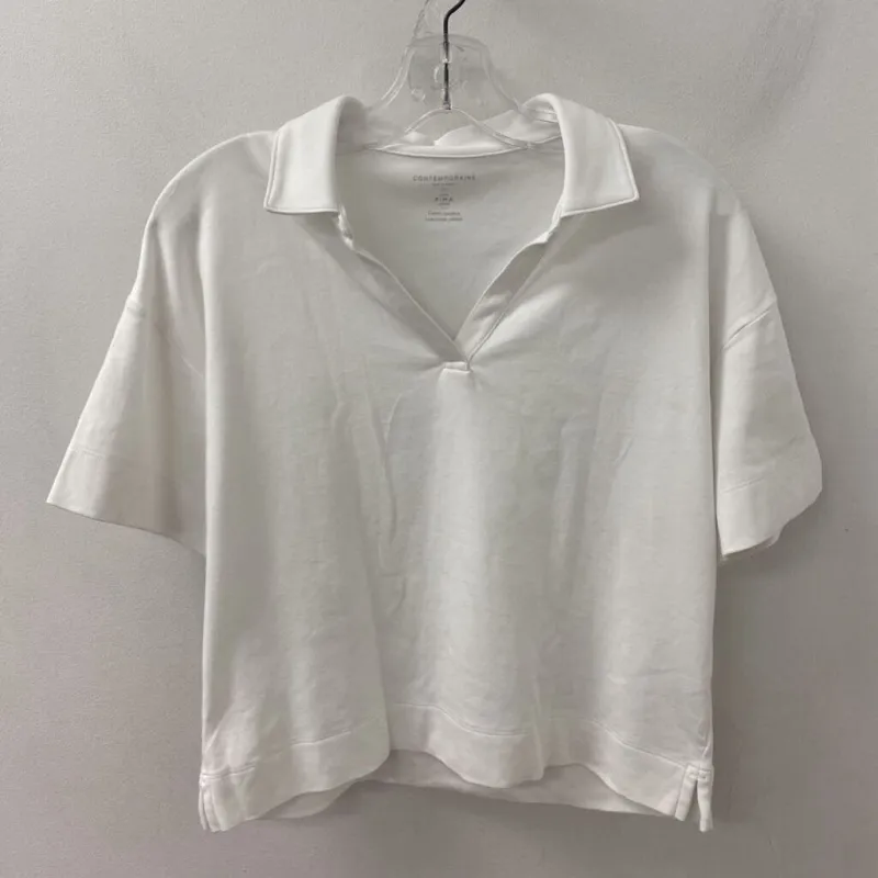 CONTEMPORAINE simons WOMEN'S TOP white S made by The Comeback