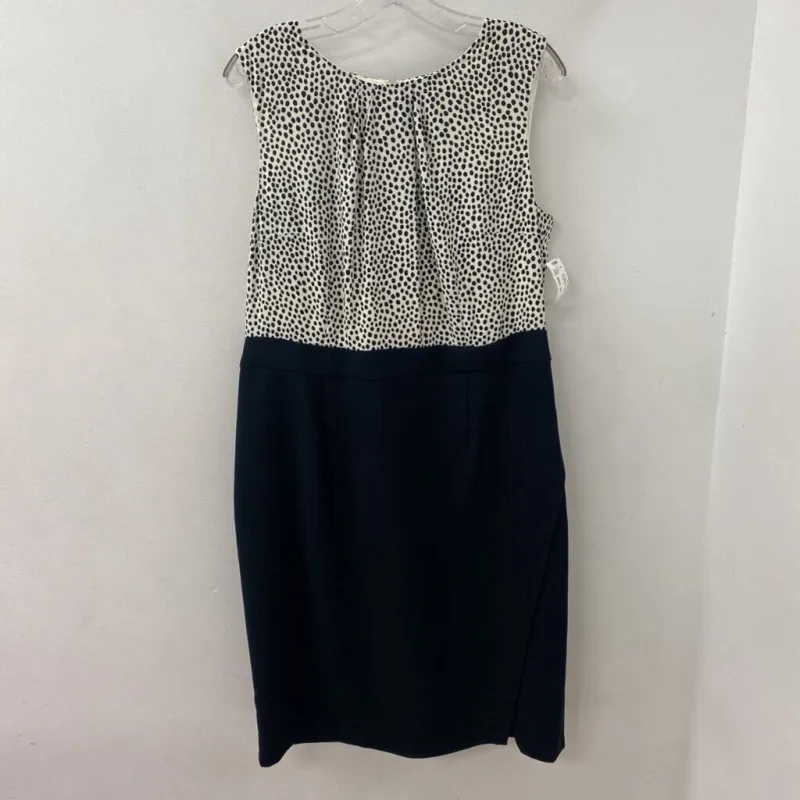 TALBOTS WOMEN'S DRESS black white 14 made by Talbots