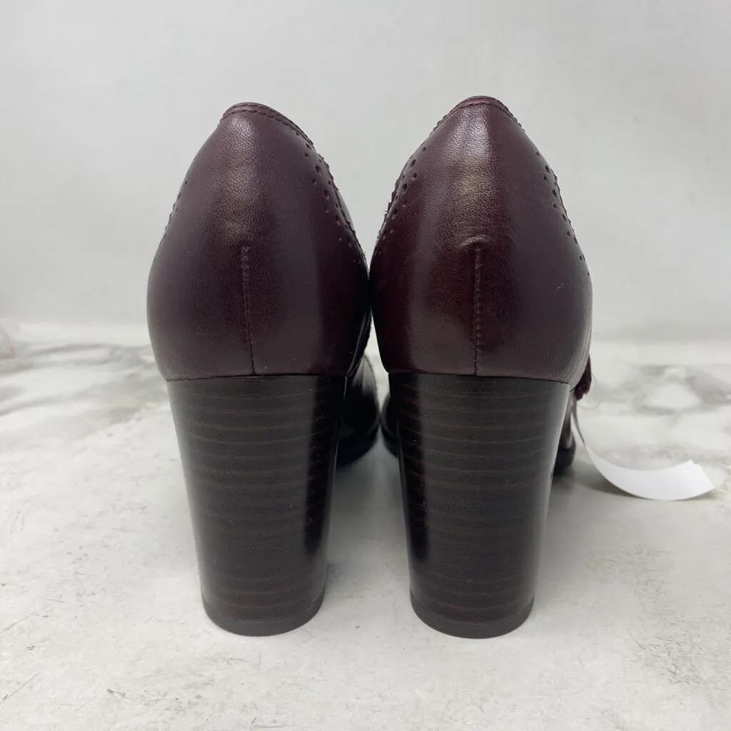 CLARKS WOMEN'S HEELS burgundy 9 sold by The Comeback product image thumbnail 4