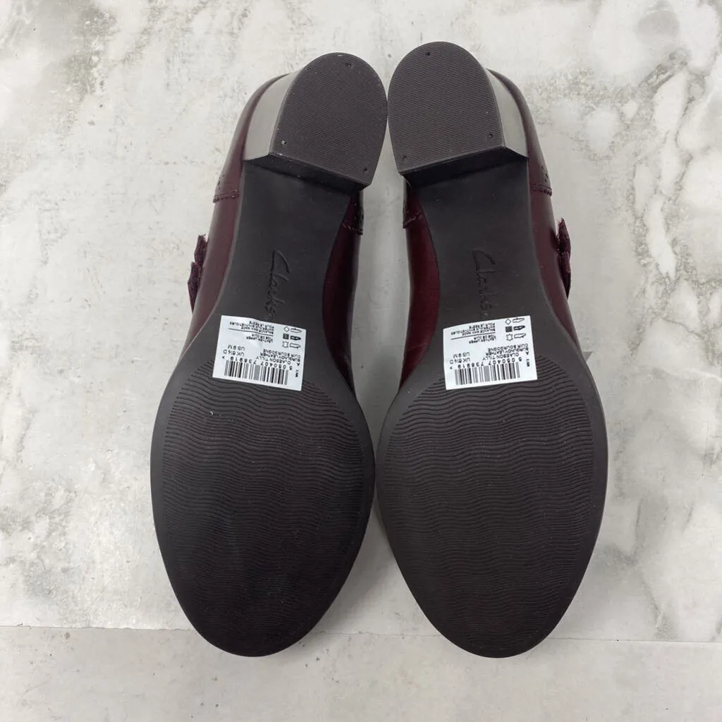 CLARKS WOMEN'S HEELS burgundy 9 sold by The Comeback product image thumbnail 5
